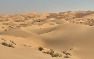 Desert driving course location in Dubai — Al Lisaili Desert sand dunes