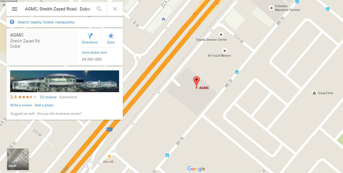 Bmw showroom dubai location map #3