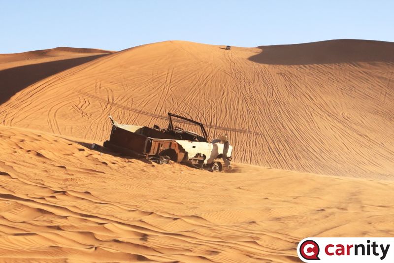 11. Faya Descent and Car Wreck.JPG