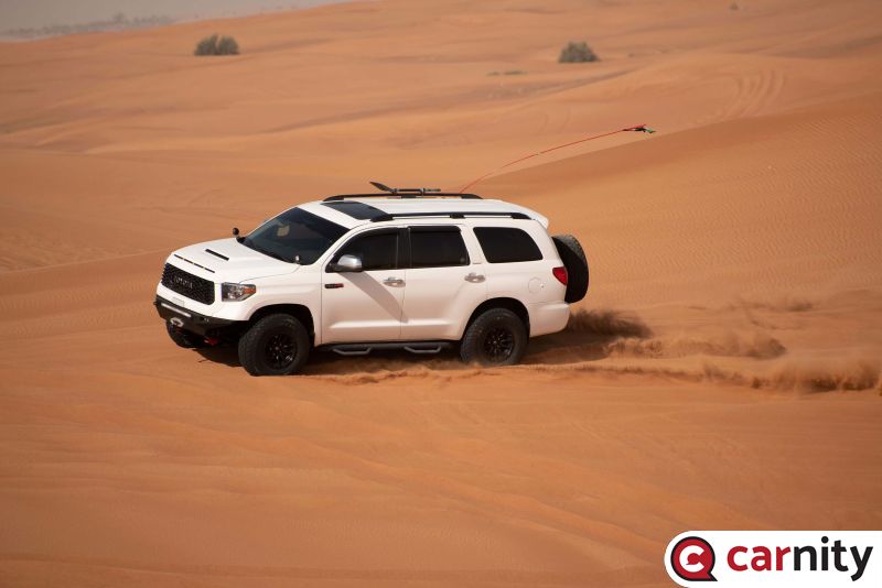 Hovering on the sand
