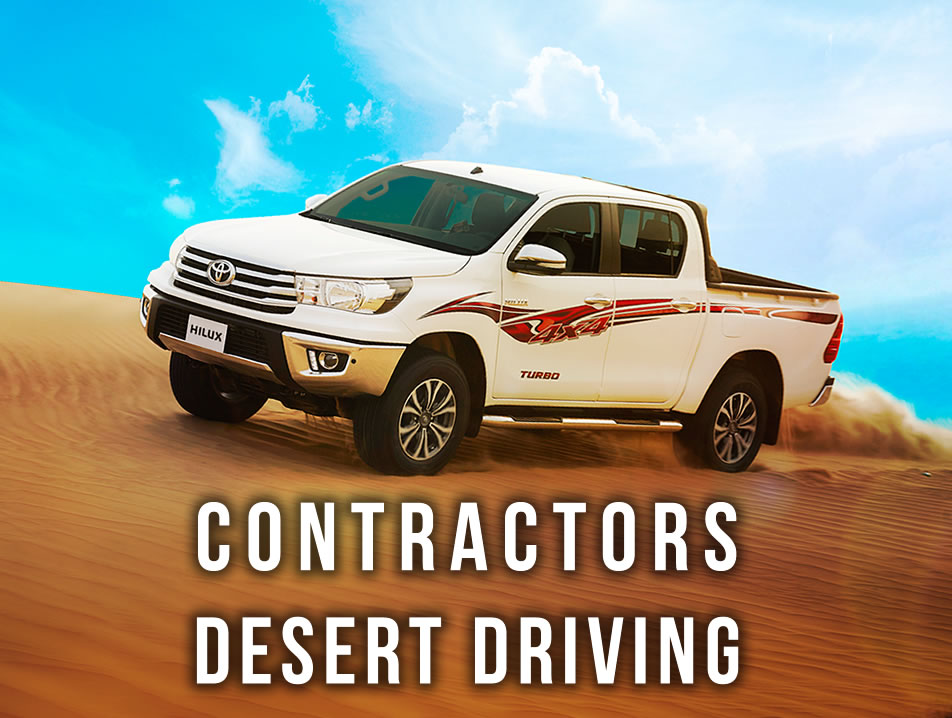 Contractors Desert Driving