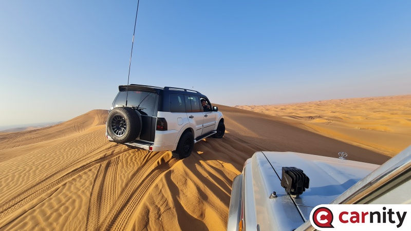 Pajero in action